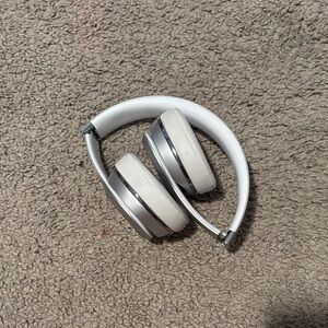 Beats by Dre Over-Ear Headphones - Silver and White